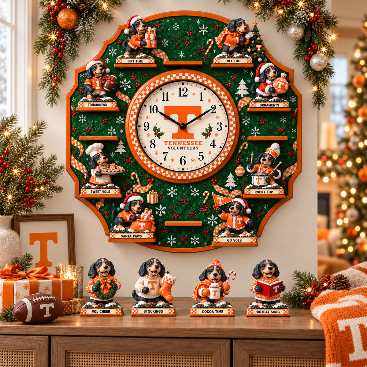 TVF Premium Christmas Sculpture Clock Collection PTKL