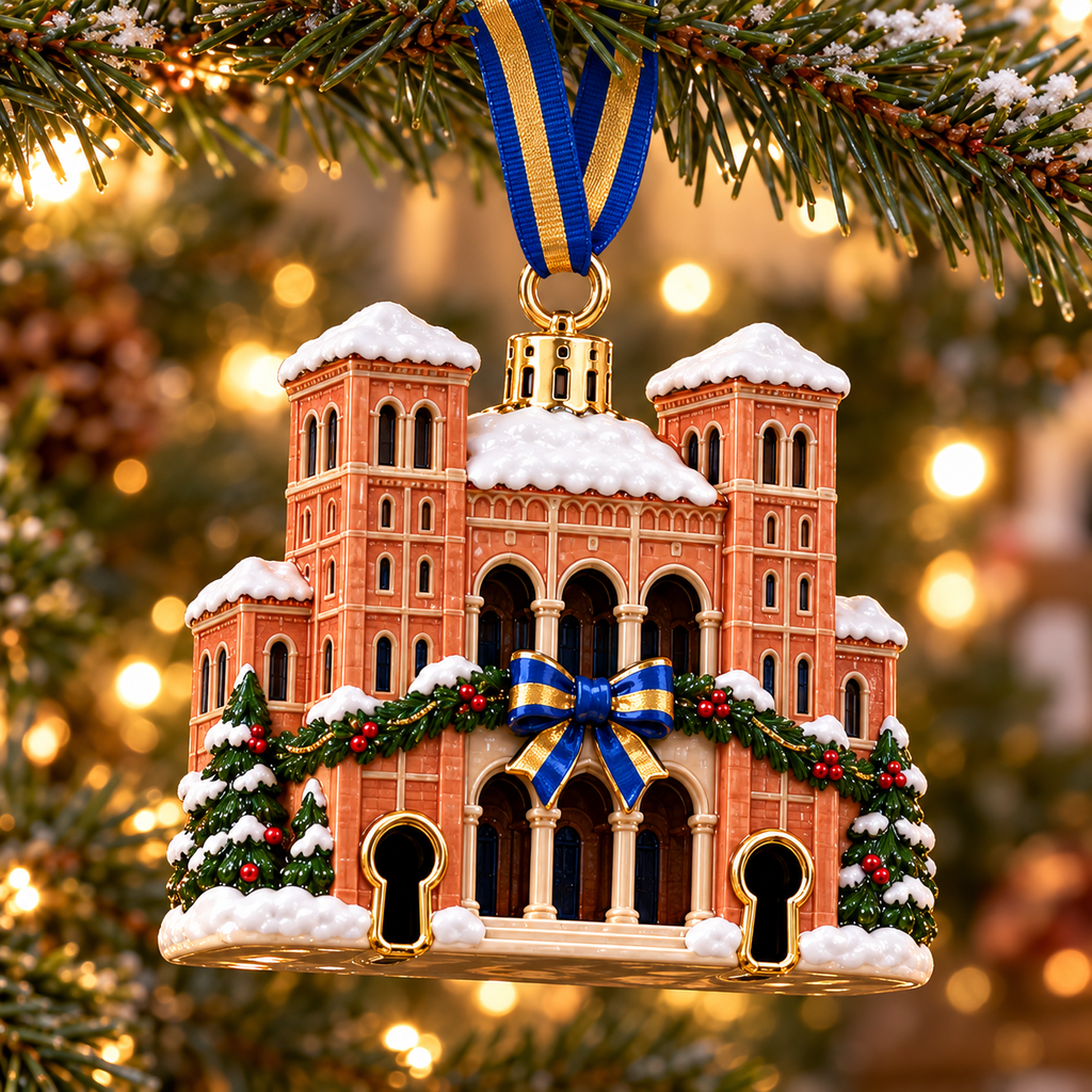 Premium UCLA Christmas Bell Ornament TTMH