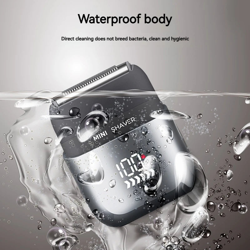 MOTAWISH Portable Mini Electric Shaver Smart Digital Display TYPE-C Rechargeable Shaver Reciprocating Men's Shaving Machine