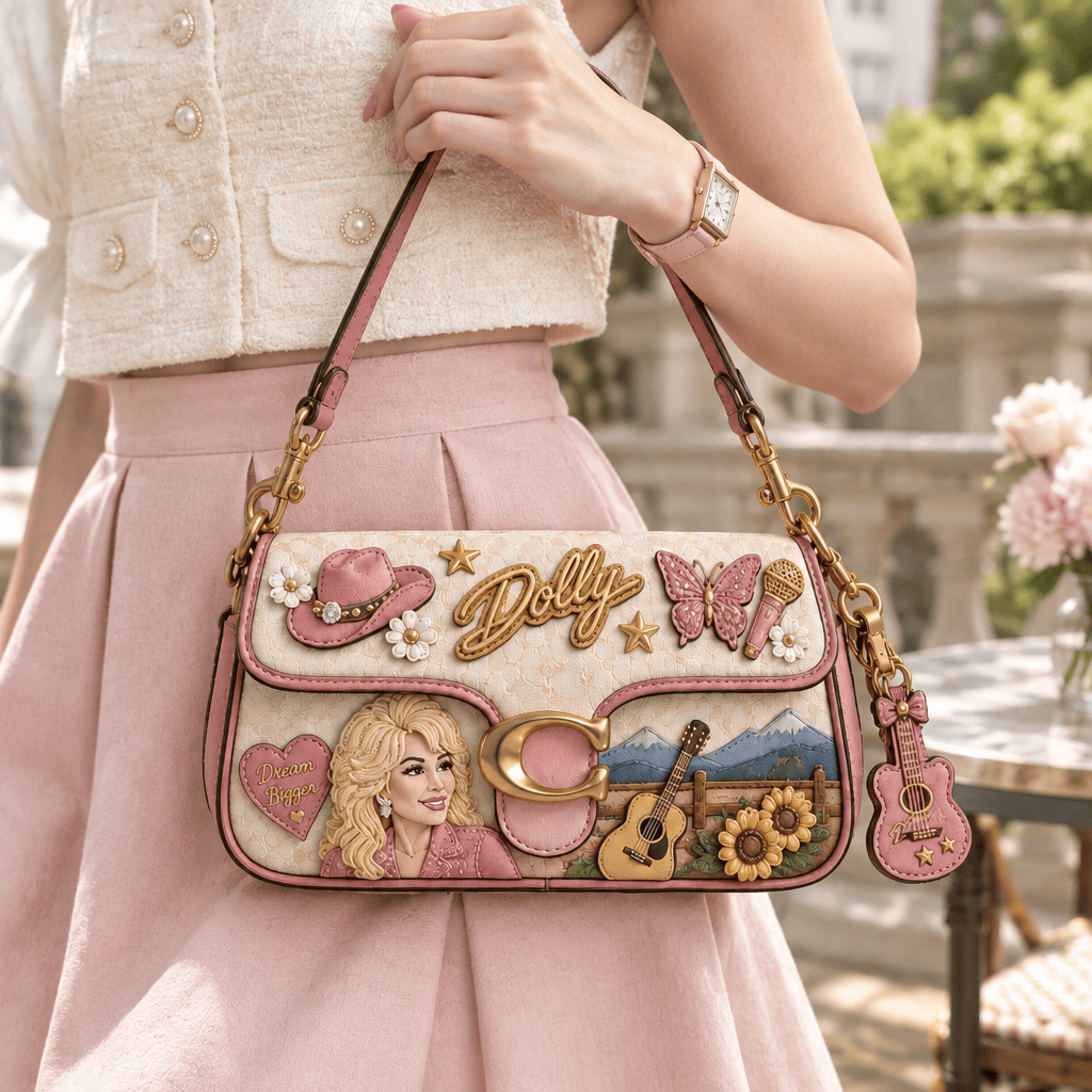 Premium DLPT Coach Shoulder Cross With Charm LNTH