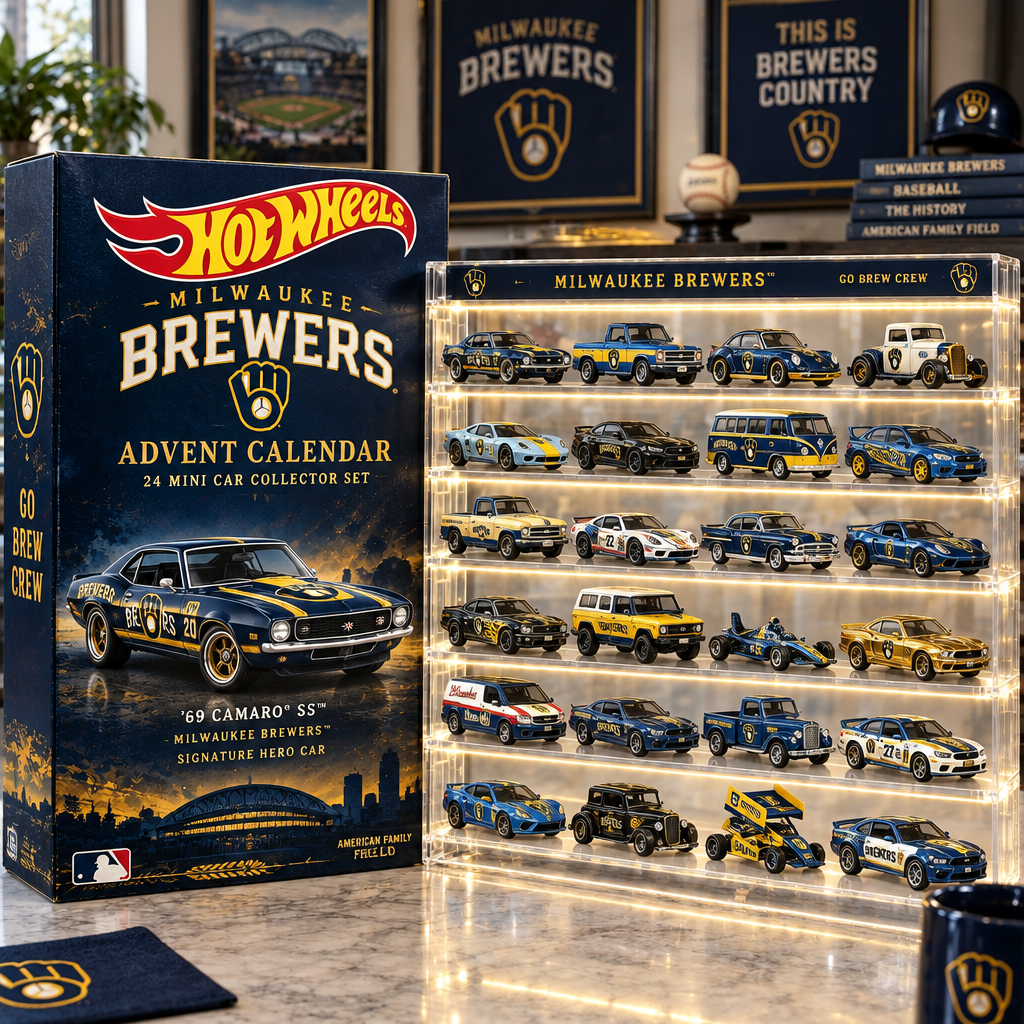 Milwaukee Brewers Premium Mini Car Advent Calendar