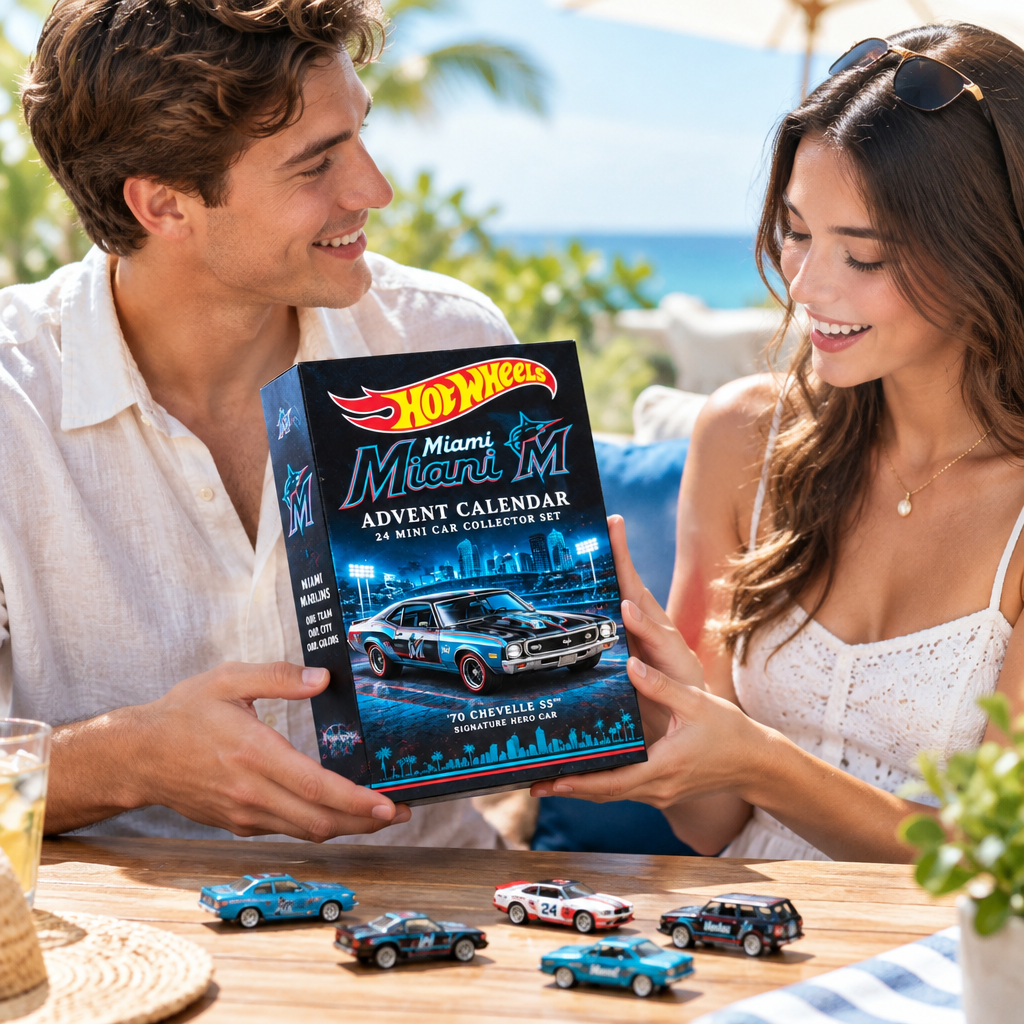 Miami Marlins Premium Mini Car Advent Calendar